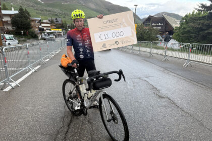 Chris Salimans bereikt Alpe d'Huez