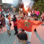 Marokkaanse supporters maken er een feestelijke ochtend van in Weert