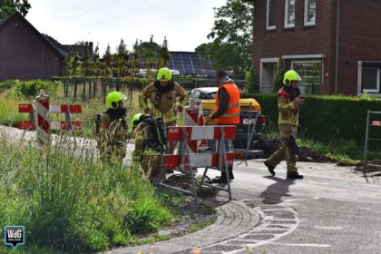 Gaslek ontdekt tijdens graafwerkzaamheden in Nederweert