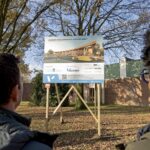 Archieffoto WdG - Bouwbord binnensportaccommodatie Open Park