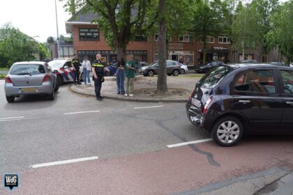 Blikschade na ongeval op de Wilhelminasingel