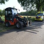 Fietsster gewond na botsing met vork van wiellader in Altweerterheide