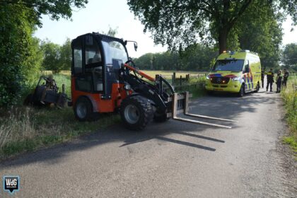 Fietsster gewond na botsing met vork van wiellader in Altweerterheide