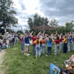 Kinderen nemen deel aan activiteit tijdens de Open dag van de Herenboeren Land van Weert
