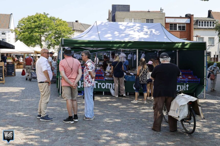 Warme zaterdag zorgt voor aangepaste weekmarkt in Weert