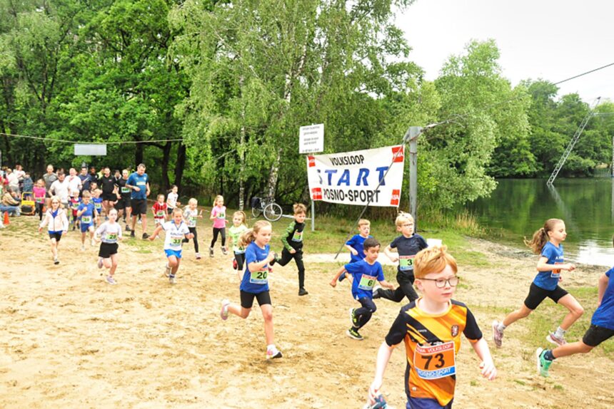 Veel kinderen bij Hema Volksloop
