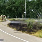 Twee bermbranden langs N266 in Nederweert snel onder controle