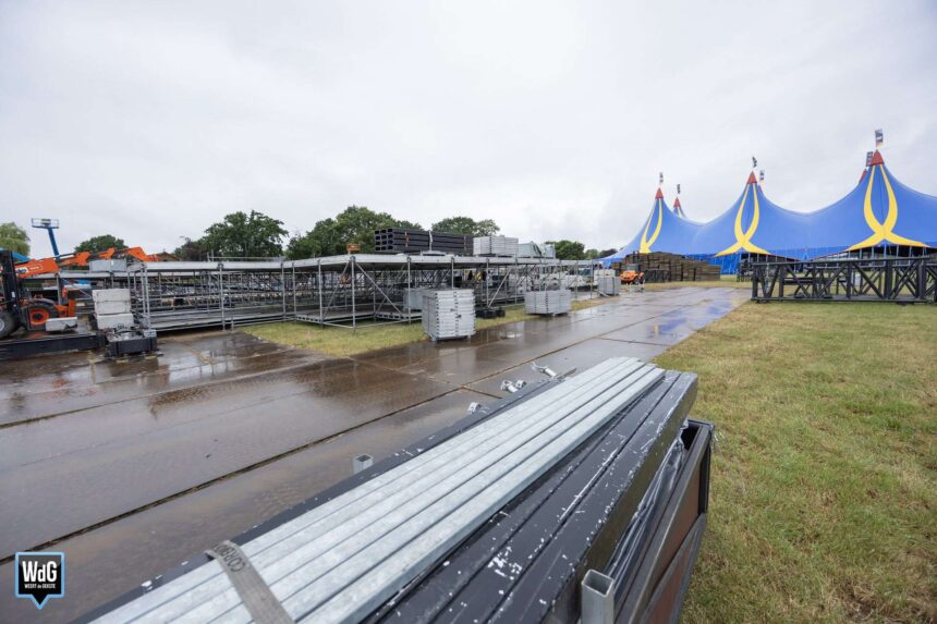 De opbouw voor Bospop 2026 is in volle gang.
