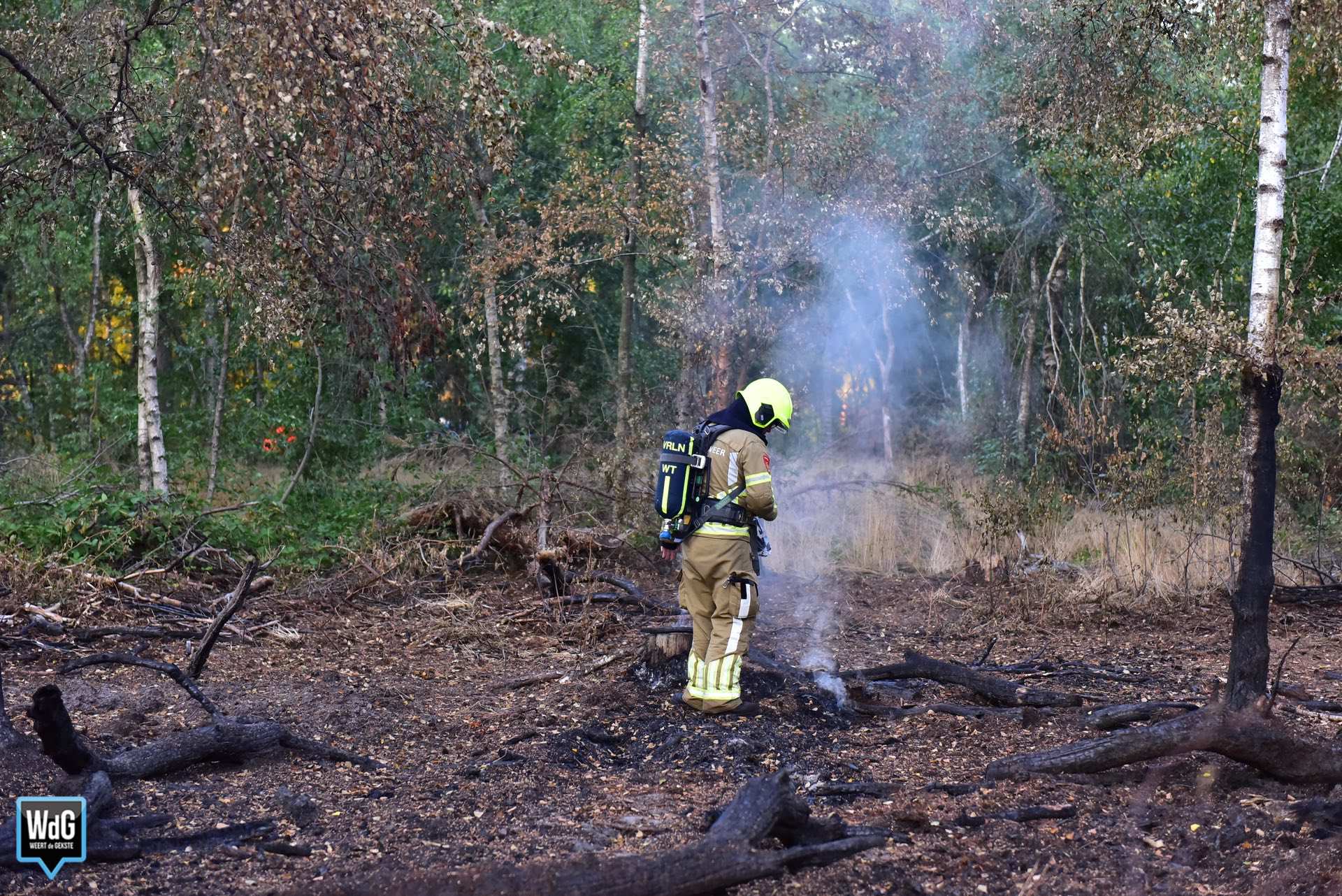 Opnieuw rookontwikkeling op plek van eerdere natuurbrand aan Schoordijk