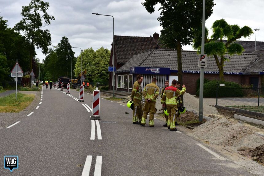 Brandweer zet Klaarstraat in Ospel af vanwege een gaslek