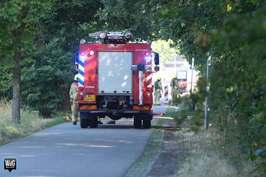 Gaslekkage aan de Zoomweg in Altweerterheide