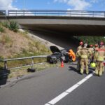 Ongeval met vrachtwagen en personenauto op A2 bij Weert-Noord