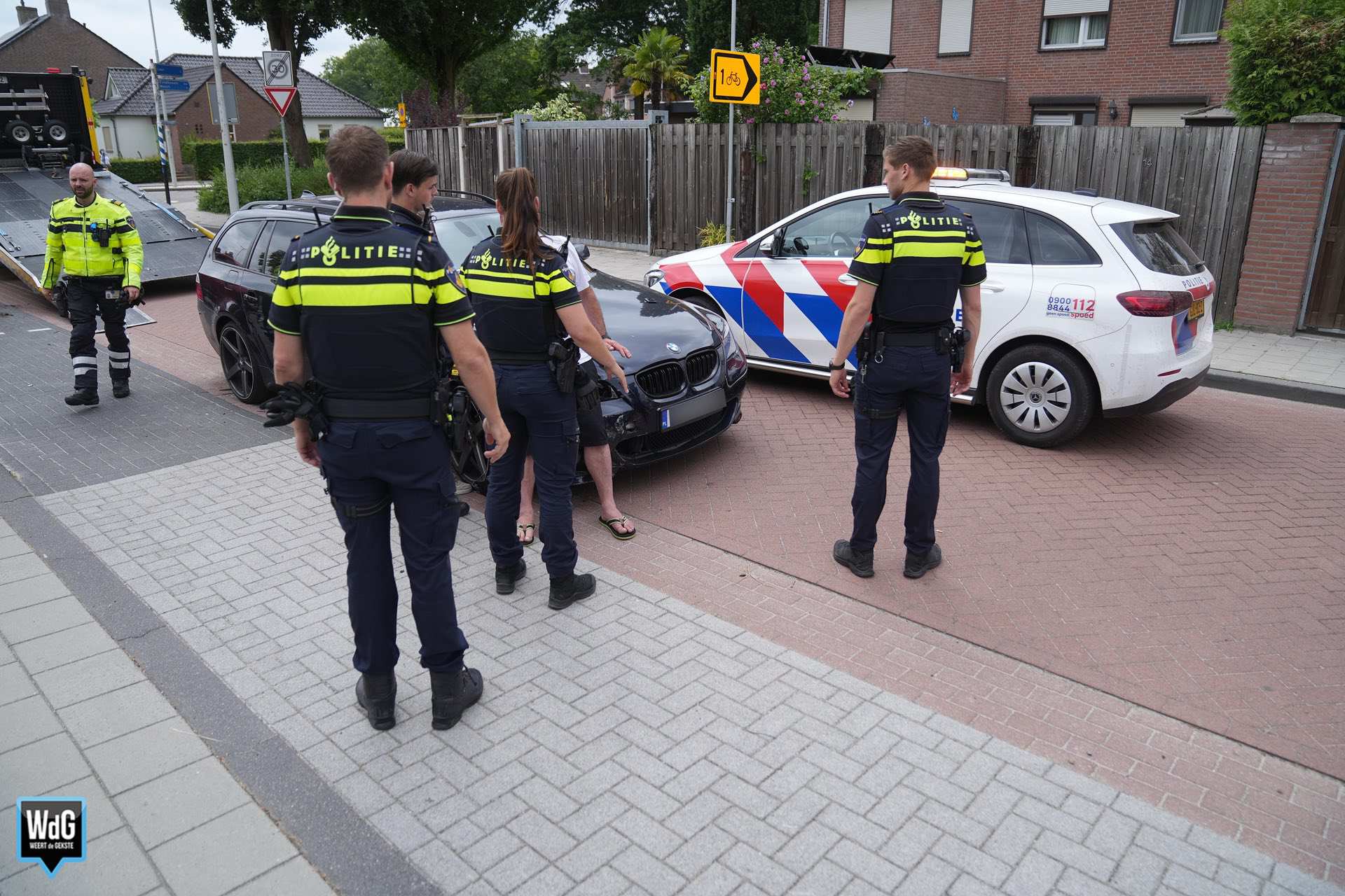 Automobilist aangehouden na botsing met vier auto's op Boshoverweg