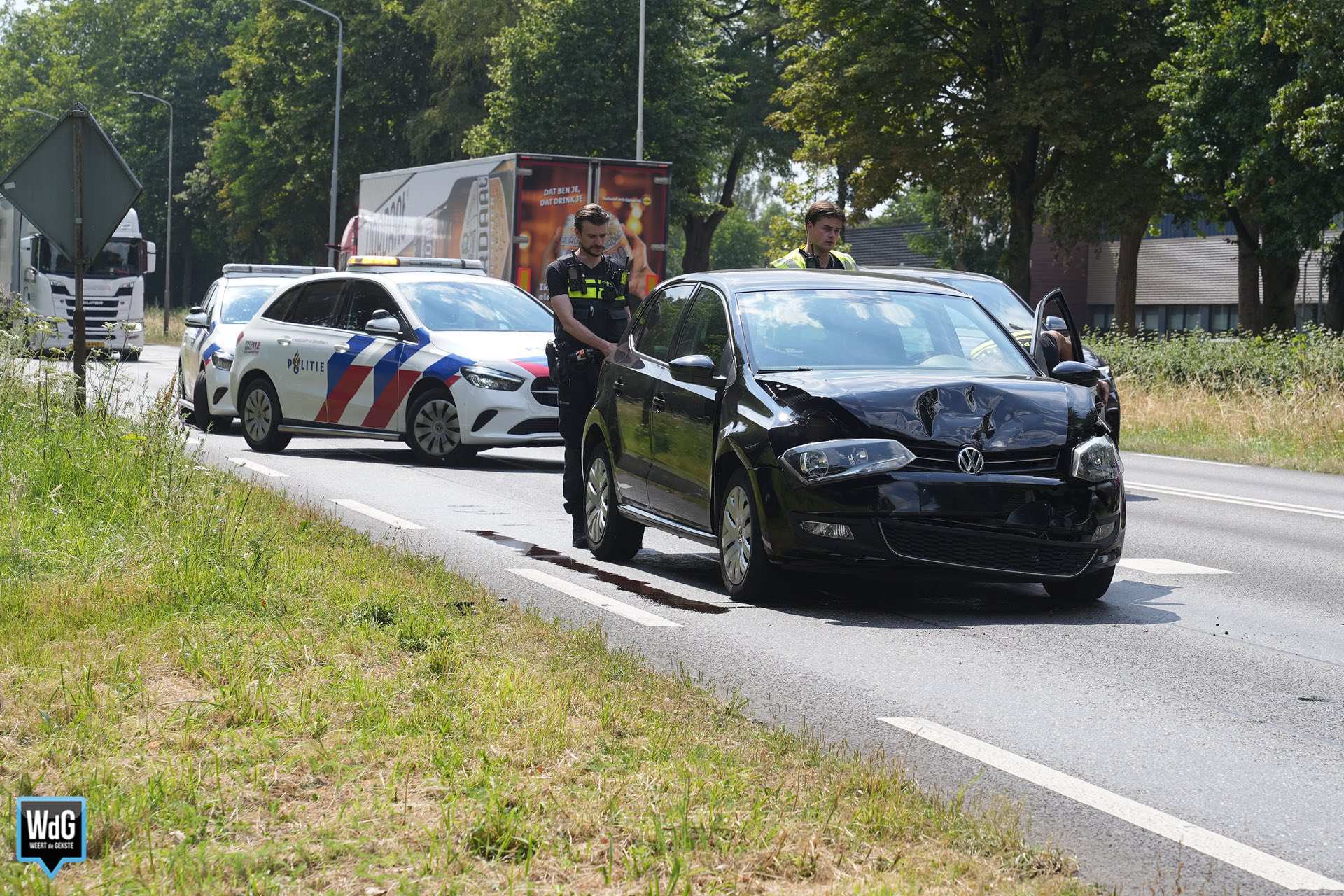 Kop-staartbotsing op Ringbaan-Noord in Weert