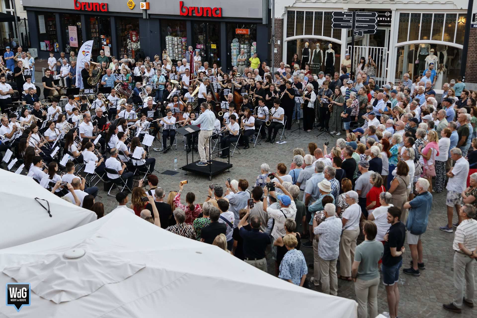Grote belangstelling voor internationaal uitwisselingsconcert op de Markt
