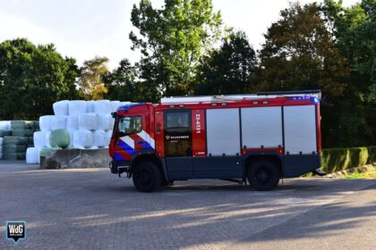 Kleine brand bij een agrarisch bedrijf aan de Heiweg in Ospel.