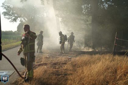 Natuurbrand aan Schoordijk in Nederweert snel onder controle