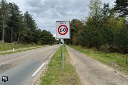 De gemeente Cranendonck verlaagt de maximumsnelheid op de Geuzendijk bij Budel naar 60 km/u. Archieffoto