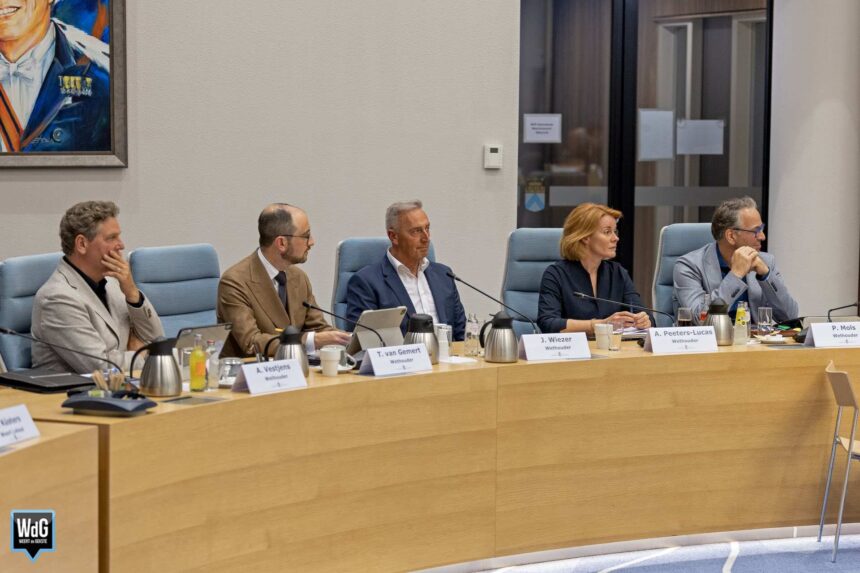 Wethouders van de gemeente Weert. Archieffoto