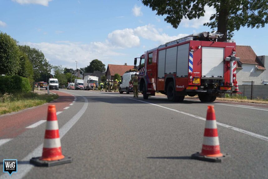 Brandweer van Stramproy naar Molenbeersel vanwege gaslek