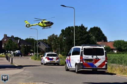 Traumahelikopter landt voor medische noodsituatie in Nederweert