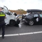 Kop-staartbotsing in file door vrachtwagenbrand op A2