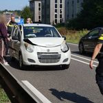 Verkeershinder na kop-staartbotsing op Ringbaan-Noord