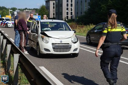Verkeershinder na kop-staartbotsing op Ringbaan-Noord