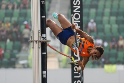Quinty van AV Weert greep op het WK juniorenatletiek net naast een plek in de finale. Ingestuurde foto