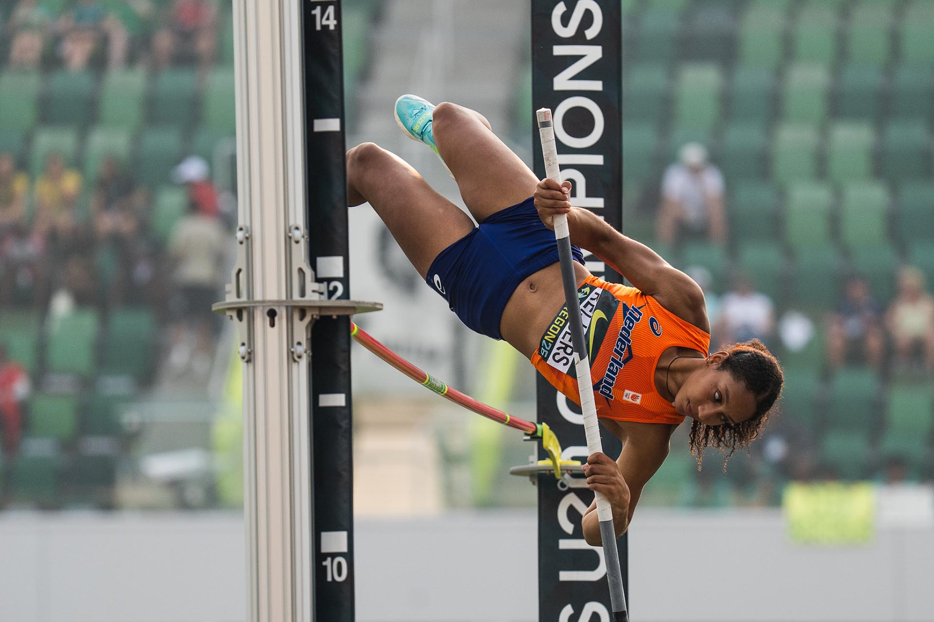 Quinty van AV Weert greep op het WK juniorenatletiek net naast een plek in de finale. Ingestuurde foto