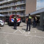 Brandweer rukt uit voor rook in wooncomplex Geertenhof