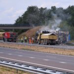 A2 bij Weert-Noord blijft dicht na vrachtwagenbrand