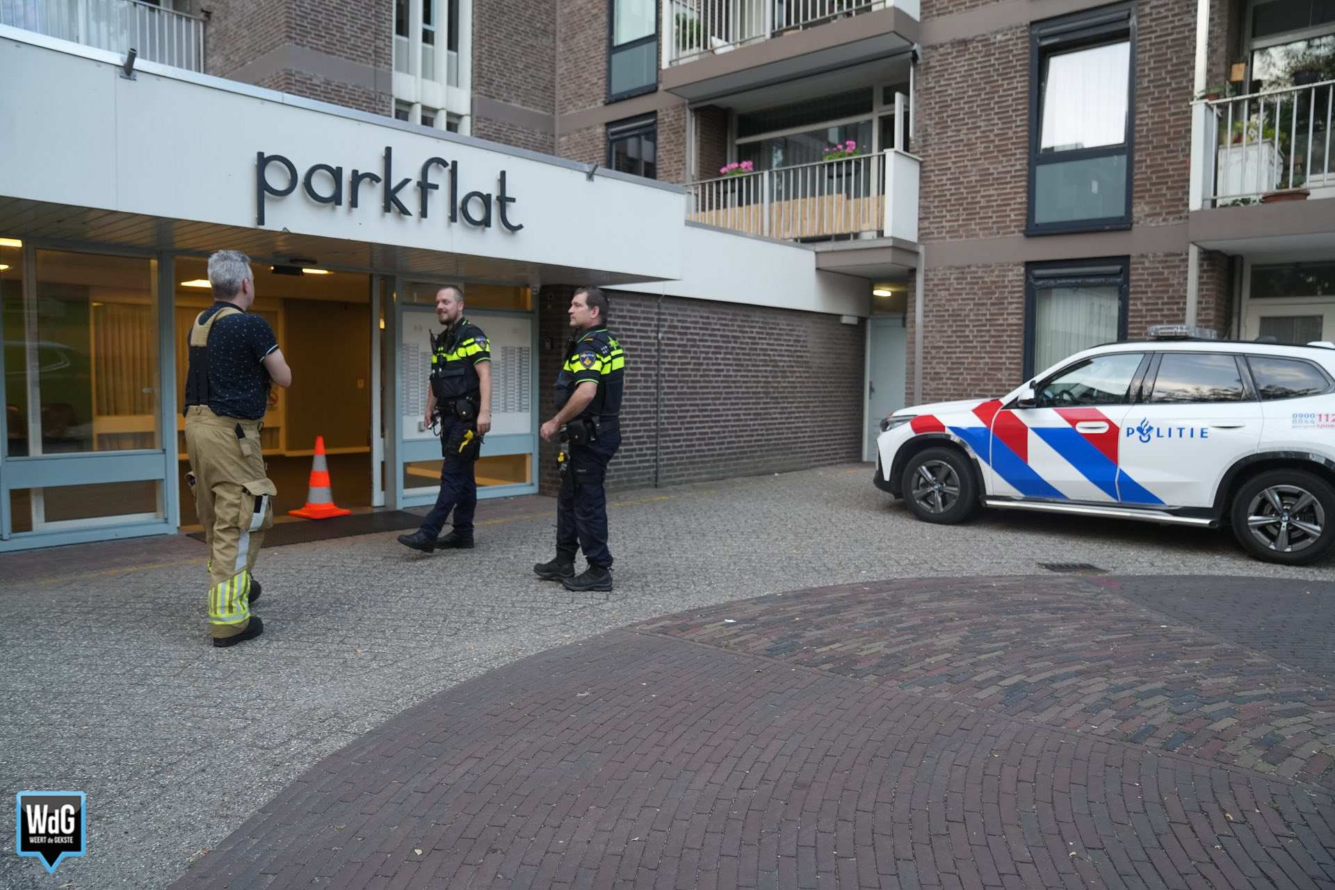 Waterlekkage zorgt voor brandweerinzet bij Parkflat