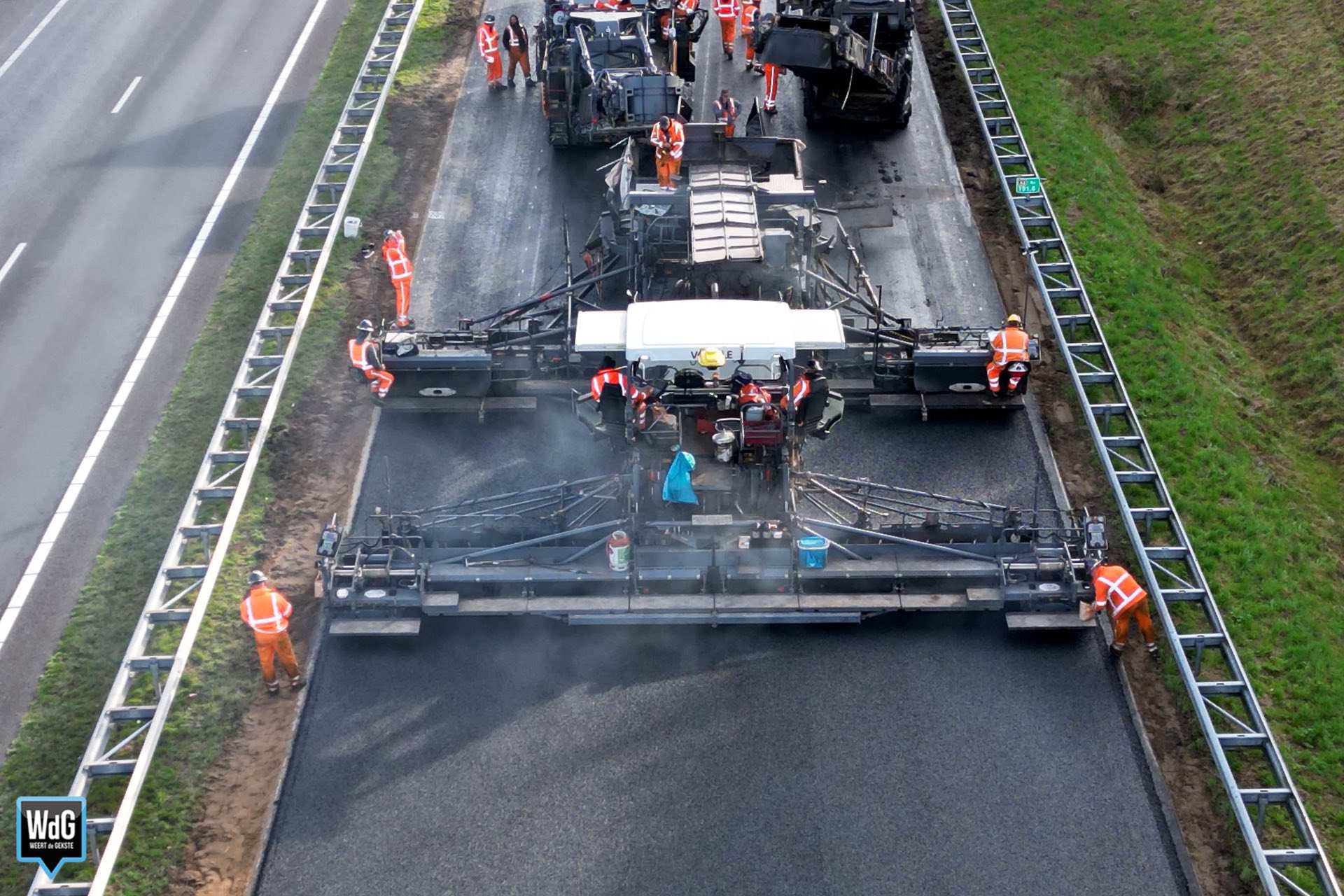 De A2 is dicht tussen Echt en Nederweert in verband met werkzaamheden. Archieffoto.
