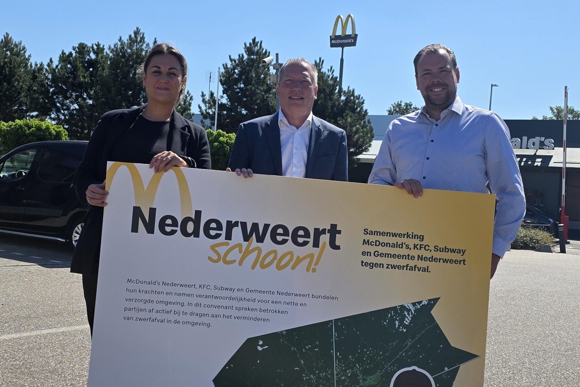 Nederweert en fastfoodrestaurants pakken samen zwerfafval aan