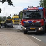 Loungeset blijft gespaard bij autobrand op N280 bij Kelpen-Oler