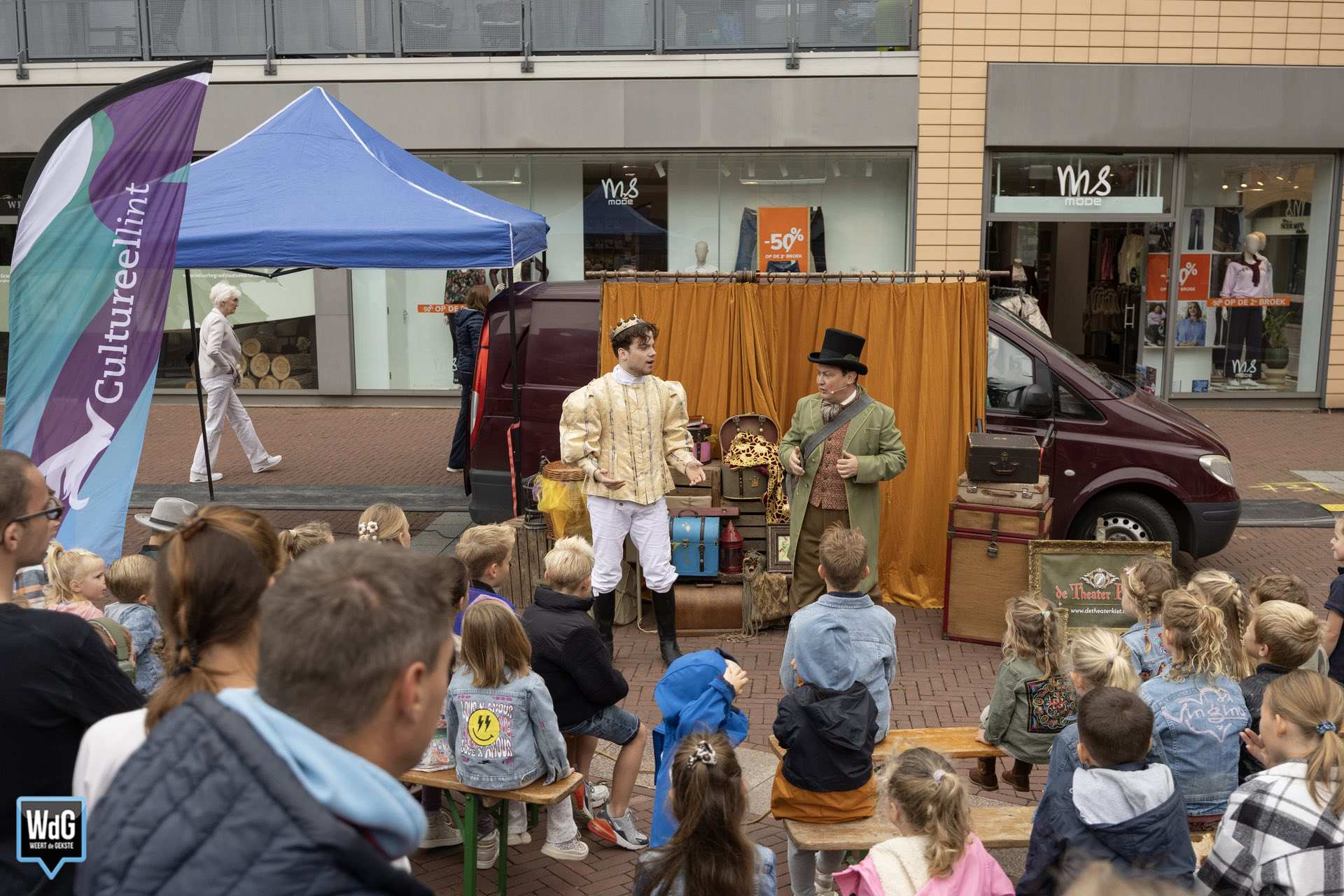 Cultureel Lint in de binnenstad van Weert. Archieffoto