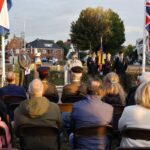 Herdenking bevrijding van Weert bij het Suffolk-monument. Archieffoto