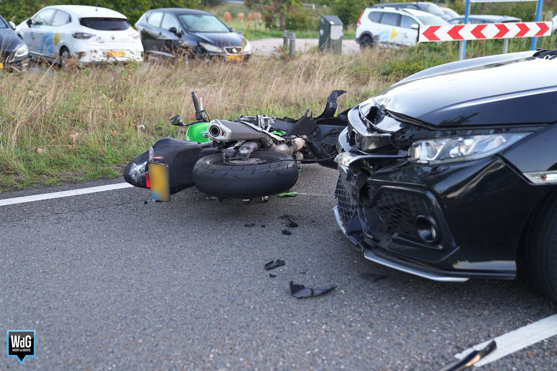 Motorrijder gewond na aanrijding met auto in Maarheeze