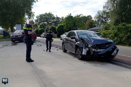 Botsing bij uitrit op Savelveld in Stramproy